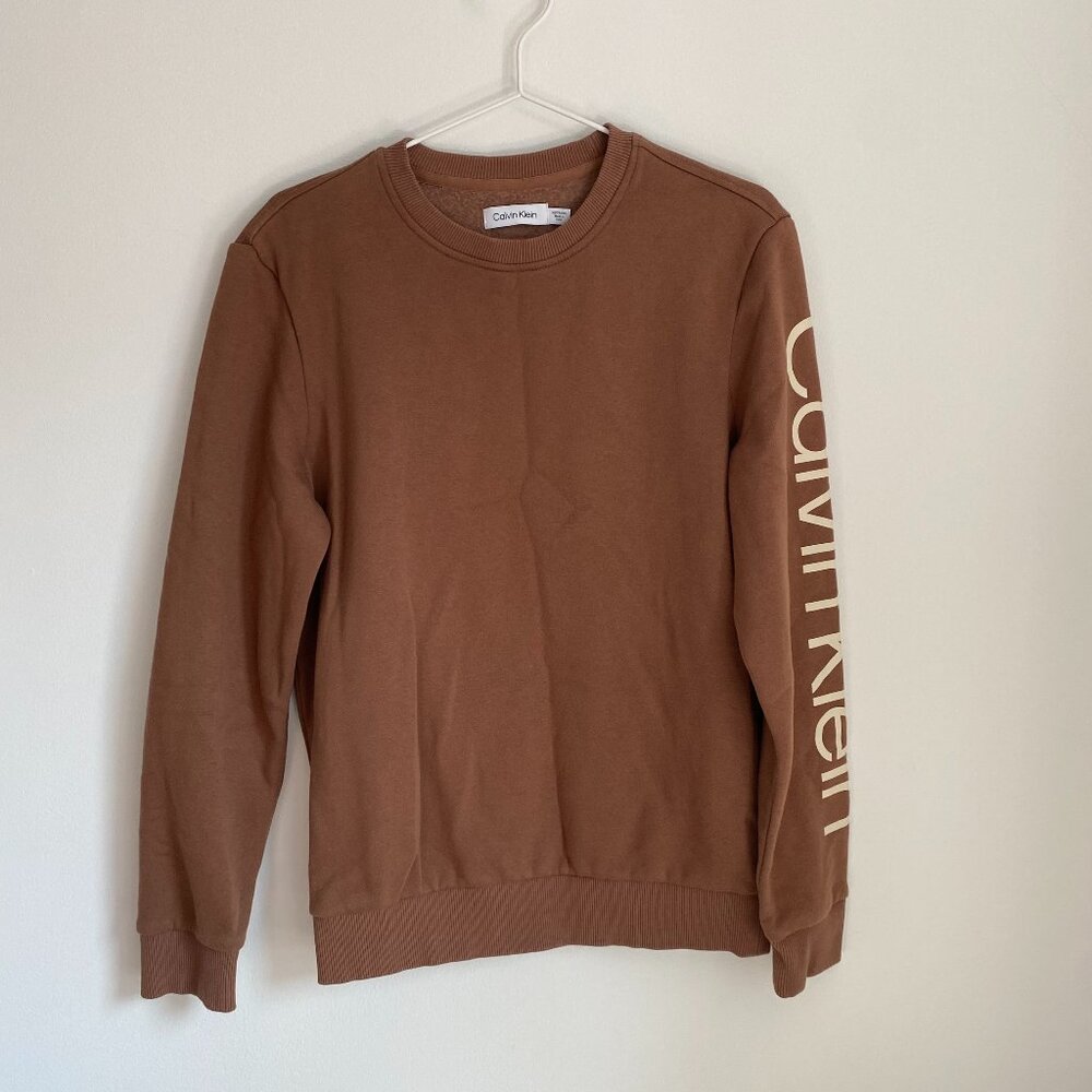 Calvin Klein Brown Sweatshirt, Like New, Men's XS